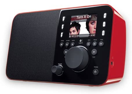 Logitech Squeezebox Radio Music Player with Color Screen (Red) (Discontinued by Manufacturer)