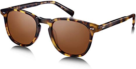 Carfia Unisex Polarized Sunglasses for Women Men UV Protection Acetate Frame CA5285