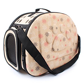 Pet Travel Carrier, PYRUS Comfort EVA Portable Foldable Pet Bag Airline Approved Travel Tote Soft Bag for Dogs Cat and other Pets