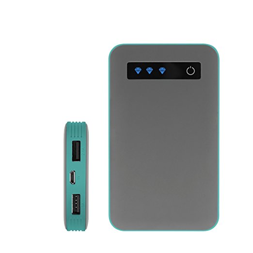 iJoy Portable Charger Ultra-Slim 10000mAh Power 10K Power Bank (Gray)