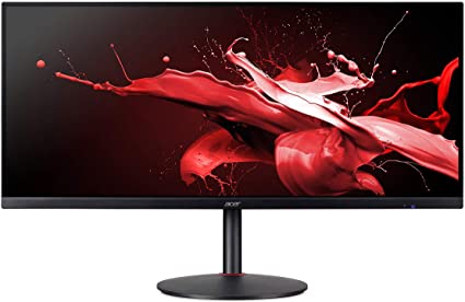 Acer Nitro XV340CK Pbmiipphzx 34" QHD (3440 x 1440) IPS Gaming Monitor with AMD Radeon FREESYNC Technology, 144Hz, 1ms VRB, HDR10 Technology, (2 x Display Ports, 2 x HDMI 2.0 & 2 x USB 3.0 Ports)