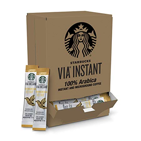 Starbucks VIA Instant Veranda Blend Blonde Roast Coffee (1 box of 50 packets)