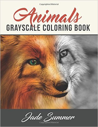 Animals Grayscale Coloring Book