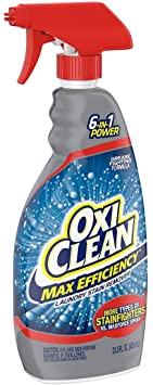 OxiClean Max Efficiency Laundry Stain Remover Spray, 21.5 Ounce - 2 Pack, 43 Ounce Total