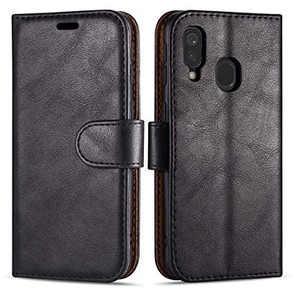 Case Collection Premium Leather Folio Cover for Samsung Galaxy A40 Case (5.9") Magnetic Closure Full Protection Design Wallet Flip with [Card Slots] and [Kickstand] for Samsung Galaxy A40 Phone Case