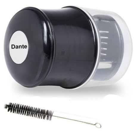 Dante Stainless Steel 56 Blades Meat Tenderizer  Cleaning Brush -1 Set Black