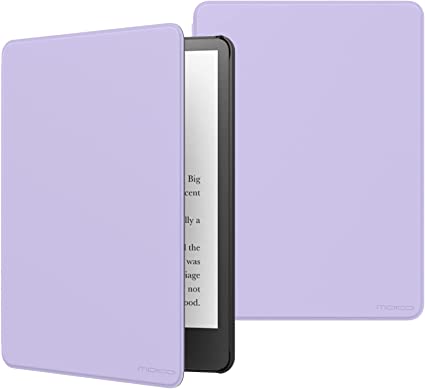 MoKo Case Fits 6.8" Kindle Paperwhite and Kindle e-Reader 2021, Lightweight Shell Cover with Auto Wake/Sleep for Kindle Case, Taro Purple