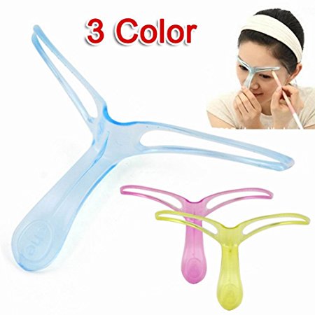 TOOGOO(R) Useful Easy To Use Eyebrow Stencil Makeup KIt DIY Template Stencil Shaping Tool