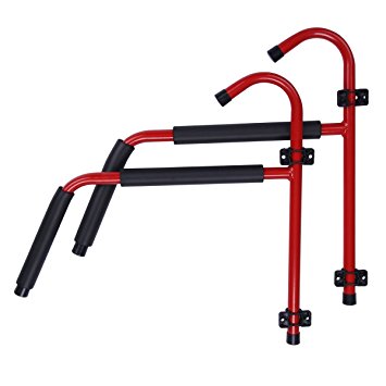 Excelvan KR005 100LBS Steel Kayak Ladder Wall Mount Storage Rack Bike Surfboard Canoe Folding Hanger Red