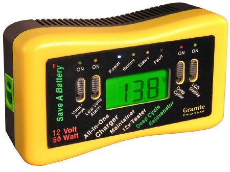 Save A Battery 9999 12V 50W Pulse Charger/Maintainer/Tester with Deep Cycler Reconditioning