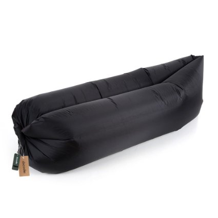 Docooler Outdoor Inflatable Beach Lounger Inflatable Sofa Fabric Portable Convenient Air Bed Compression Air Sleeping Bag Polyester Air Couch Dream Chair Portable Air Mattresses