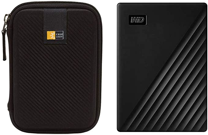 WD 4TB My Passport USB 3.2 Gen 1 Slim Portable External Hard Drive (2019, Black)   Compact Hard Drive Case (Black) (4TB, Black)