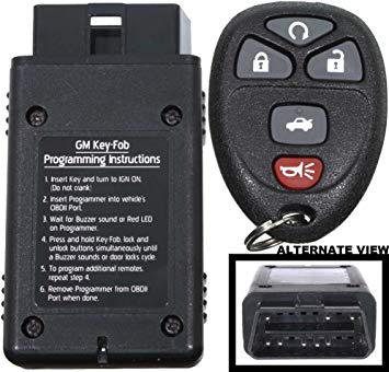 APDTY 22733524 Replacement Keyless Entry Remote Key Fob Transmitter & Programmer