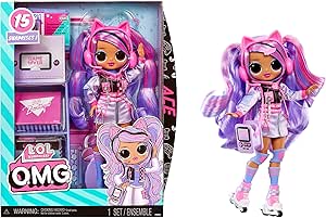 LOL Surprise OMG Ace Fashion Doll with 15 Surprises Including Gaming Themed Fashions and Accessories – Great Gift for Kids Ages 4