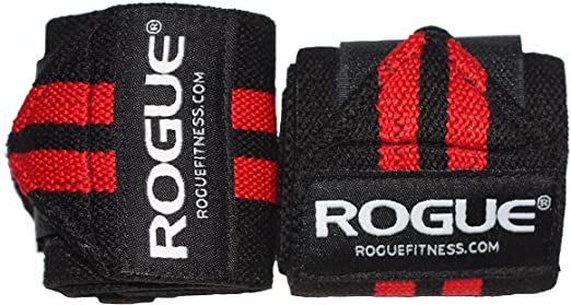 Rogue Fitness Wrist Wraps | Available in Multiple Colors (Black/Red, 18")