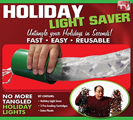 Emson 9467 Holiday Light Saver- a Complete System to Keep Your Holiday Lights Protected and Tangle Free
