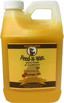 Howard Products FW0064 Feed-N-Wax Wood Polish & Conditioner, 64 oz