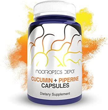 Curcumin   Piperine Capsules | 1000mg Curcumin   6mg Piperine | 180 Count