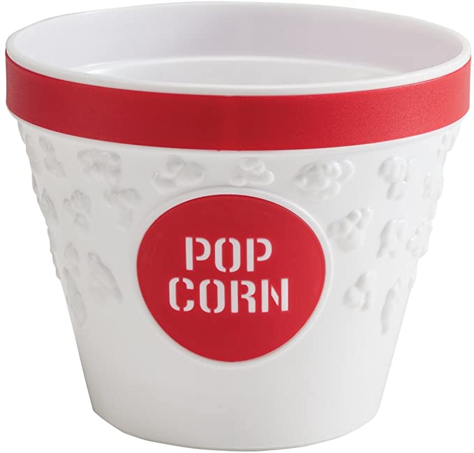 Hutzler 387RD Popcorn Bowl, Small, Red