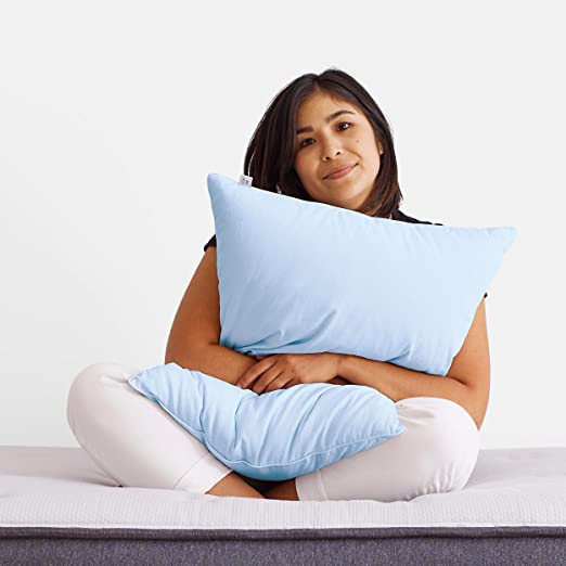 Helix Sleep Ultra-Cool Pillow for Sleeping - Cooling Pillow - Temperature Regulating - Cool to Touch - Phase Change Material - 100% Cotton & Down Alternative Pillow - Hypoallergenic Pillow (Standard)