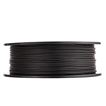 SOOWAY 1.75mm Carbon Fiber PLA 3D Printer Filament, RoHS Compliance, 1 kg (2.2lbs) Spool, Black