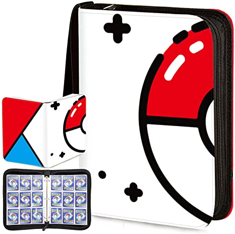 Trading Card Binder with Sleeves,900 Pockets Zipper Binder Card Holder Collectors Album Carrying Case with 50 Platinum 18-Pocket Sheets for TCG Baseball and Football Cards Organizer
