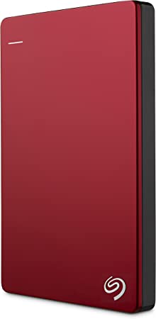 Seagate 2 TB Backup Plus Slim USB 3.0 Portable 2.5 Inch External Hard Drive for PC and Mac with 2 Months Free Adobe Creative Cloud Photography Plan - Red