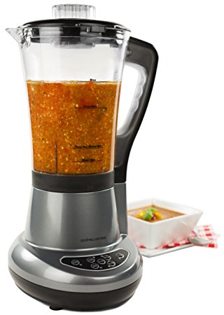 Andrew James Soup Maker 7 in 1 - Smoothie Maker, Blender, Coffee / Nut Grinder, Ice Crusher, Steamer, Egg Boiler, 700W