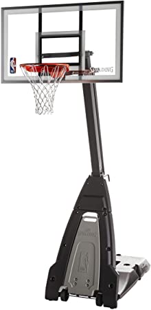 Spalding The Beast Glass Portable Basketball Hoop