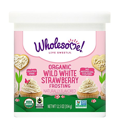Wholesome Sweeteners, Organic Frosting, Wild White Strawberry, 12.5 Ounce