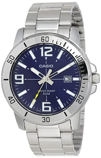 Casio Enticer Analog Blue Dial Men's Watch-MTP-VD01D-2BVUDF (A1363)