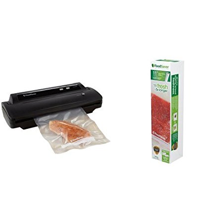 FoodSaver V2244 Vacuum Sealing System and 11" Roll Bundle