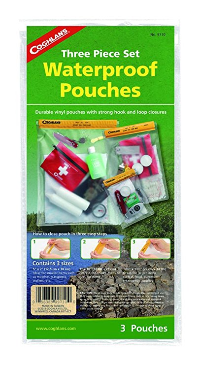 Coghlan's Waterproof Pouches, 3-Piece Set