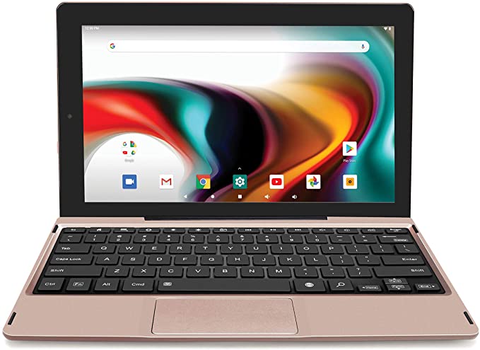 RCA 11 Delta Pro 11.6 Inch Quad-Core 2GB RAM 32GB Storage IPS 1366 x 768 Touchscreen WiFi Bluetooth with Detachable Keyboard Android 9.0 Tablet (Rose Gold)