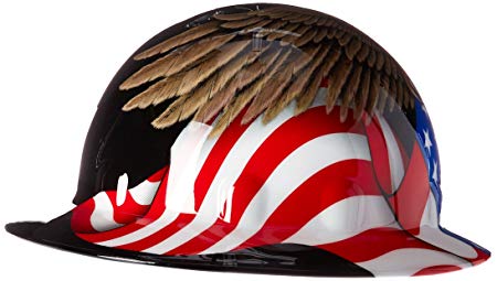 Fibre-Metal by Honeywelll E1RW00A006 Spirit of America Full Graphic Brim Safety Hat