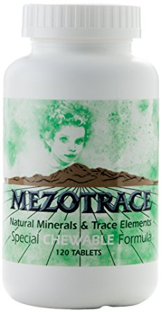 Mezotrace 1300 Special Chewable Formula Natural Minerals and Trace Elements, 120 Count