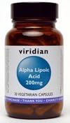 Alpha Lipoic Acid 200mg: 30 Veg Caps