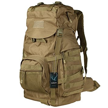 G4Free 40L Military Tactical Rucksacks Backpack Camping Hiking Trekking Unisex Outdoor Sport Bag 600D Nylon Multicolor