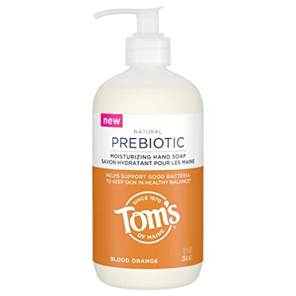 Tom's of Maine Prebiotic Moisturizing Natural Liquid Hand Soap, Blood Orange, 12 Fl Oz