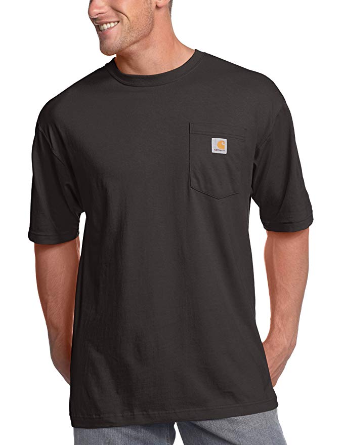 Carhartt Mens Big & Tall Workwear Pocket Short-Sleeve T-Shirt Original Fit K87