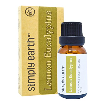 Lemon Eucalyptus Essential Oil by Simply Earth - 15 ml, 100% Pure Therapeutic Grade
