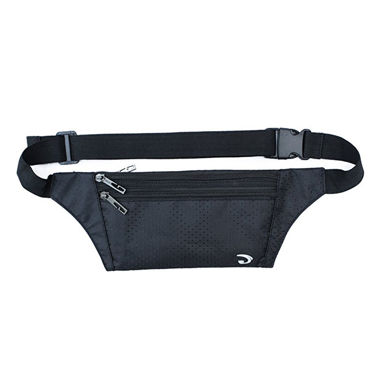Ultrathin Casual Outdoor Sport Polyester Stealth Small Running Travel Waist Fanny Bag Pack