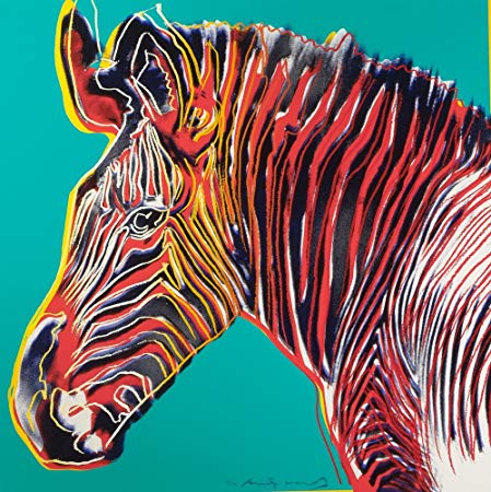 Berkin Arts Andy Warhol Giclee Canvas Print Paintings Poster Reproduction Large Size(Grevy's Zebra)