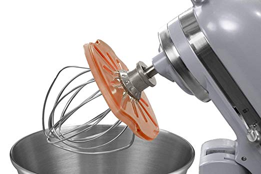 Whisk Wiper PRO for Stand Mixers - Mix Without The Mess - The Ultimate Stand Mixer Accessory - Compatible With KitchenAid Tilt-Head Stand Mixers - 4.5 & 5qt (Whisk Wiper PRO for Stand Mixers, Orange)