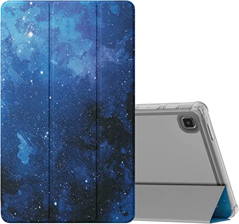 MoKo Case Fits Samsung Galaxy Tab A7 Lite 8.7 Inch SM-T225/T220/T227, Slim Lightweight Smart Case Trifold Stand Case with Soft TPU Translucent Frosted Back Shell for Galaxy Tab A7 Lite - Blue Sky Star