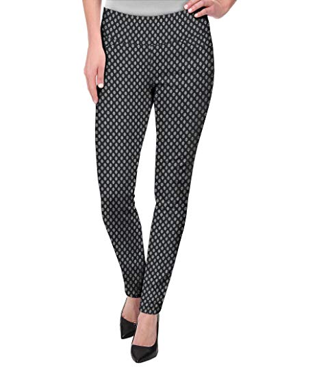 HyBrid & Company Super Comfy Stretch Pull on Business Millennium Pants with Prints
