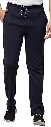 Corsair-Blue Men's 100% Cotton Track Pants with 3 Pockets Plus (M, L, XL, 2XL, 3XL, 4XL, 5XL) -||Made in Bharat||