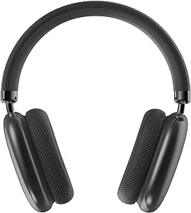 Wireless Headphones Bluetooth Headphones Active Noise Cancelling Over-Ear Headphones with Microphones, 24 Hours Playtime, HiFi Audio Adjustable Headphones for iPhone/Android/Samsung - Black