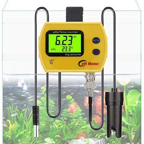 PH Monitor, RISEPRO® Digital pH Temperature Monitor With Replaceable BNC pH Probe & Adapter (Yellow) PH-991