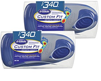 Dr. Scholl’s CFO Custom Fit Orthotics CF340, 2-Pair, Visit a Custom Fit Kiosk with Advanced Footmapping Technology to Get Our Recommended Custom Fit Number For You!